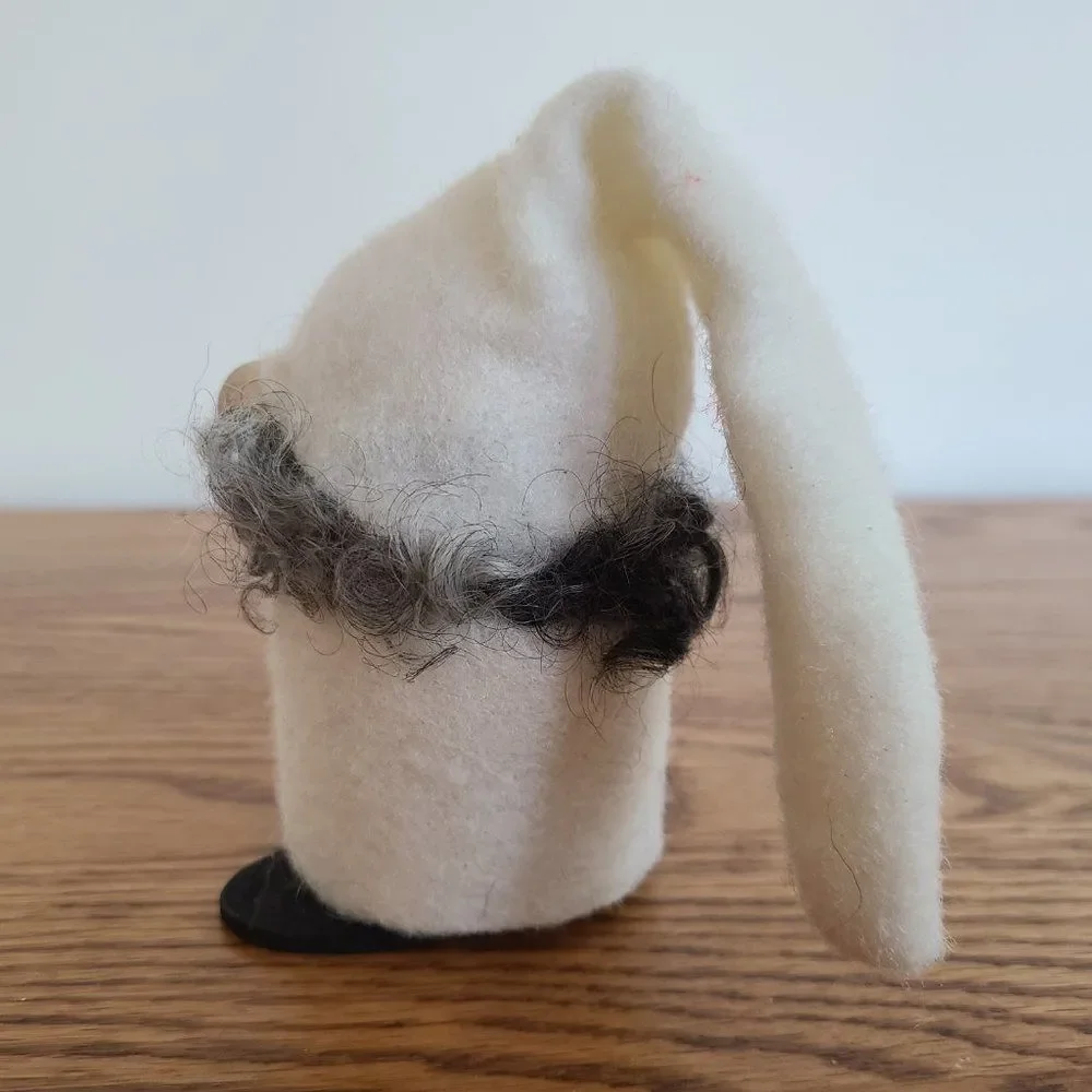 Handmade Sweden Larssons Tra Wood & Felt Christmas Tyko Santa Gnome Elf Figurine